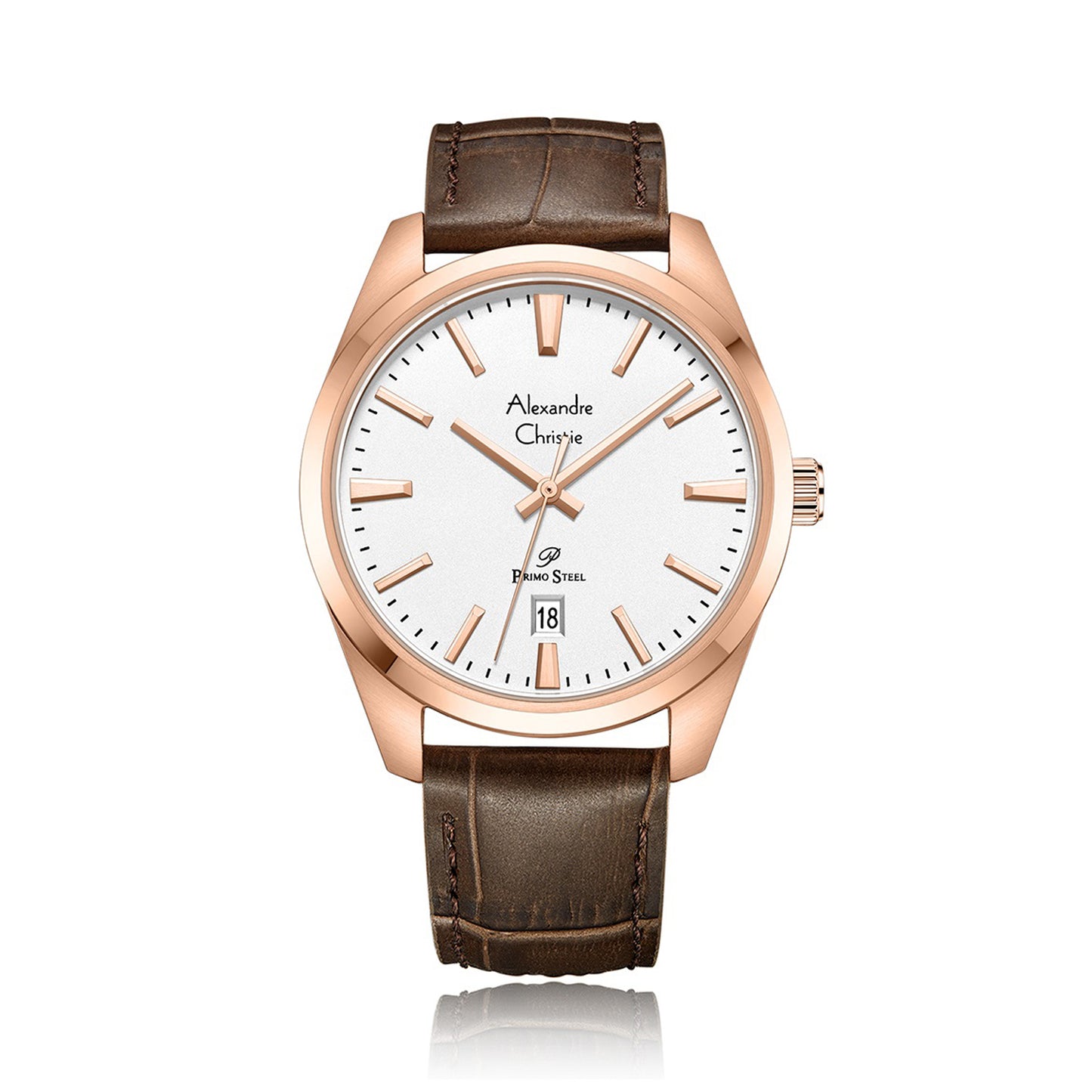 Alexandre Christine 1035MDLRGSL Men's Classic Quartz Watch 40mm