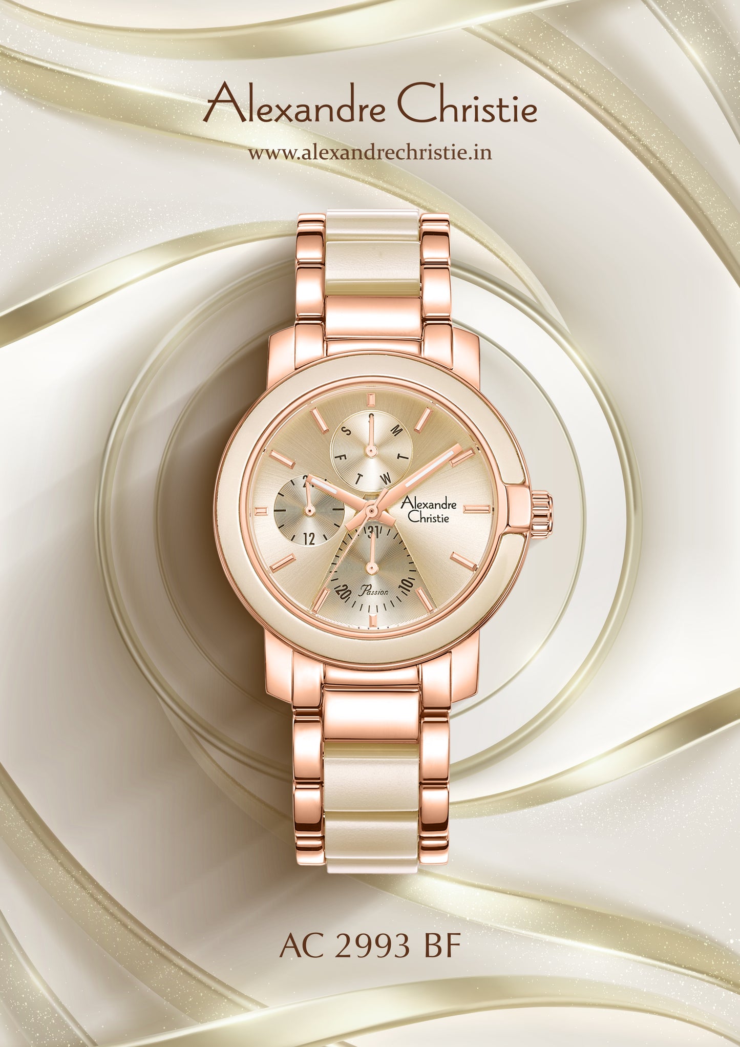 2996BFBRGLN Women's Multi-Function Quartz Watch 33mm