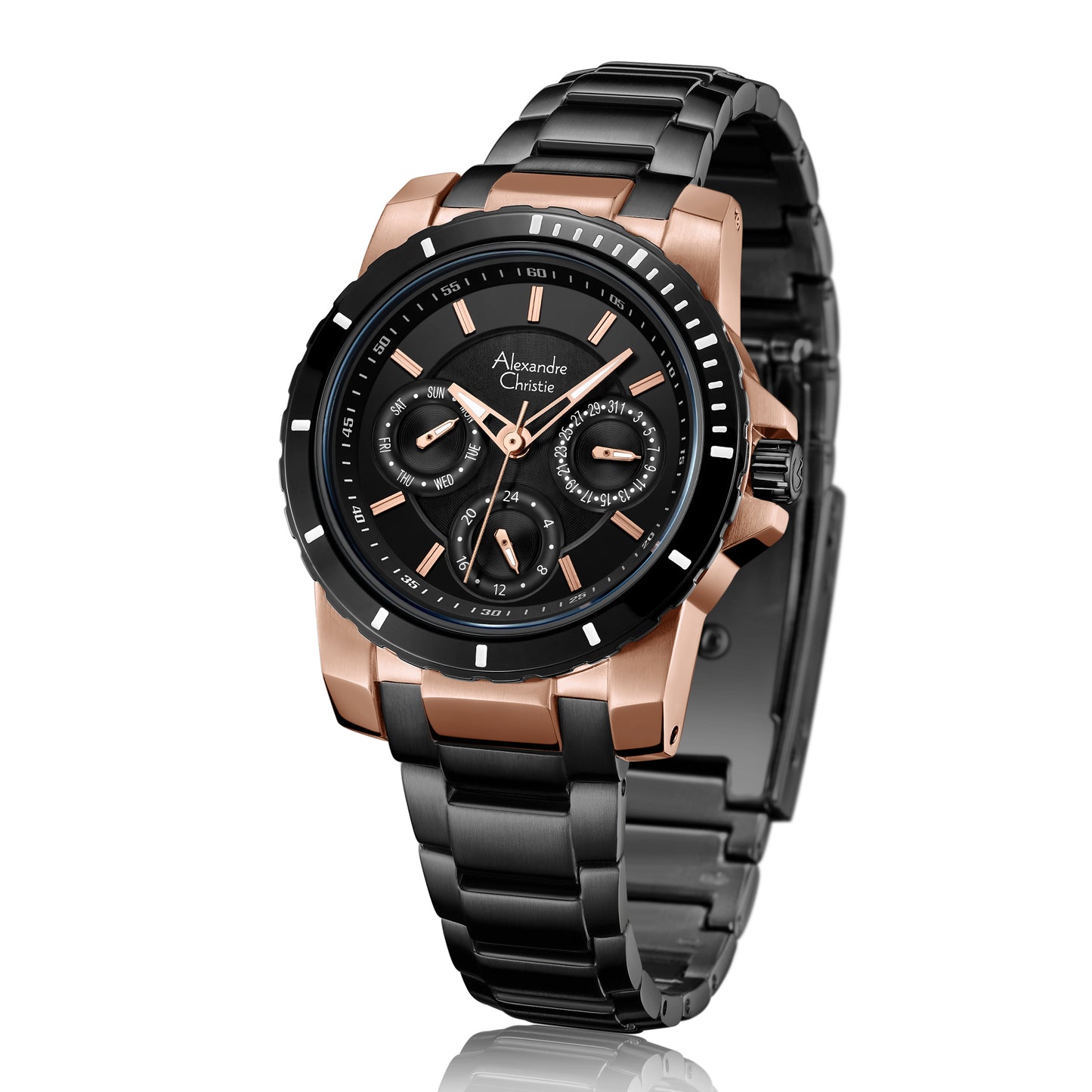 Alexandre Christine 6141BFBBRBA Women's Multi-Function Quartz Watch 36mm