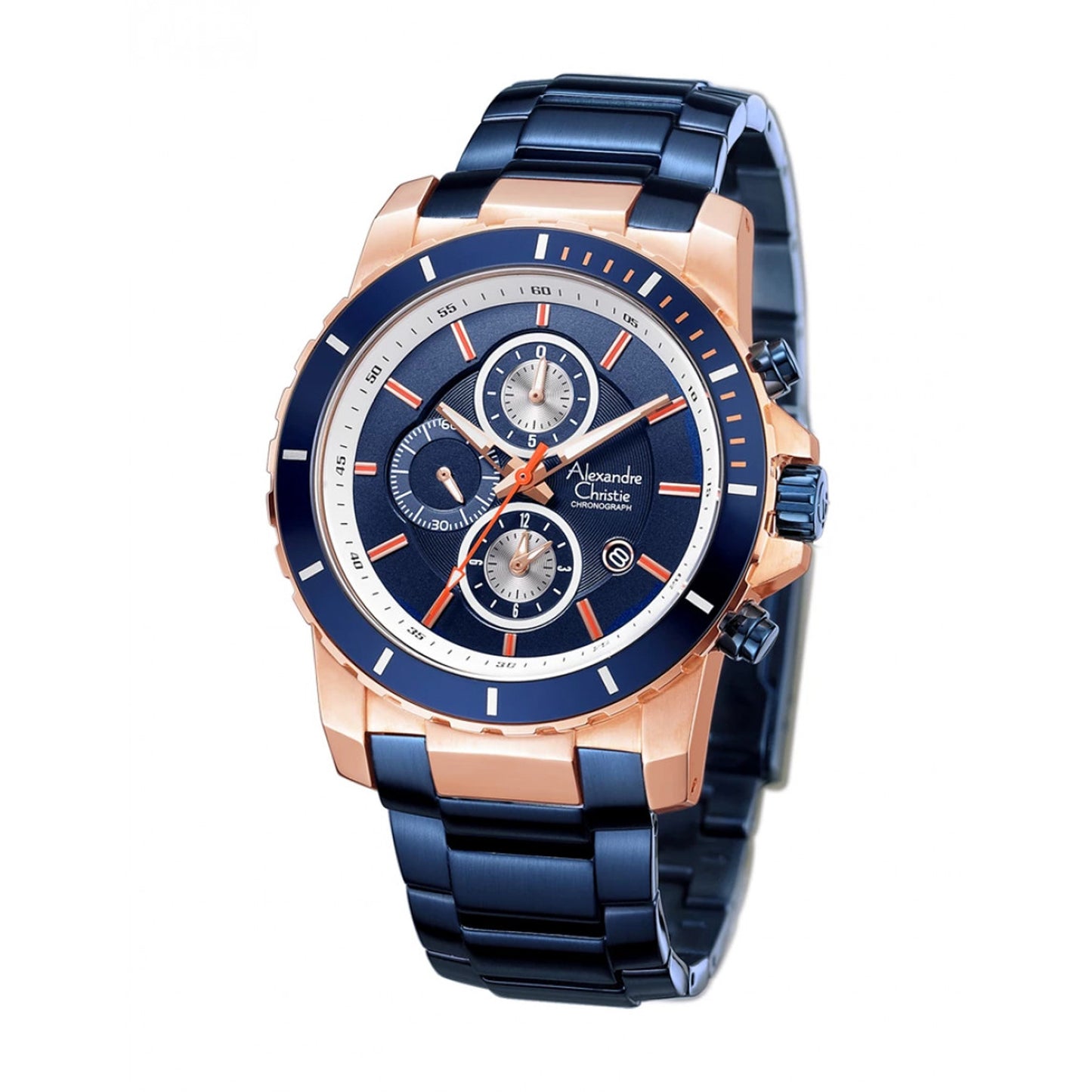 6141MCBURBU Men's Chronograph Quartz Watch 44mm