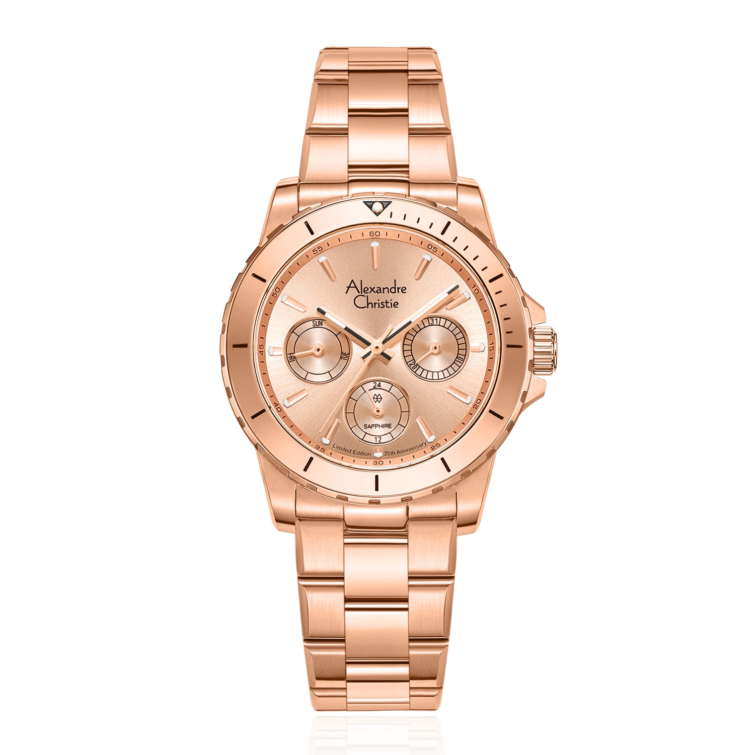 6141XXVBRGLN 25th Anniversary Limited Edition Women's Chronograph Quartz Watch 35mm