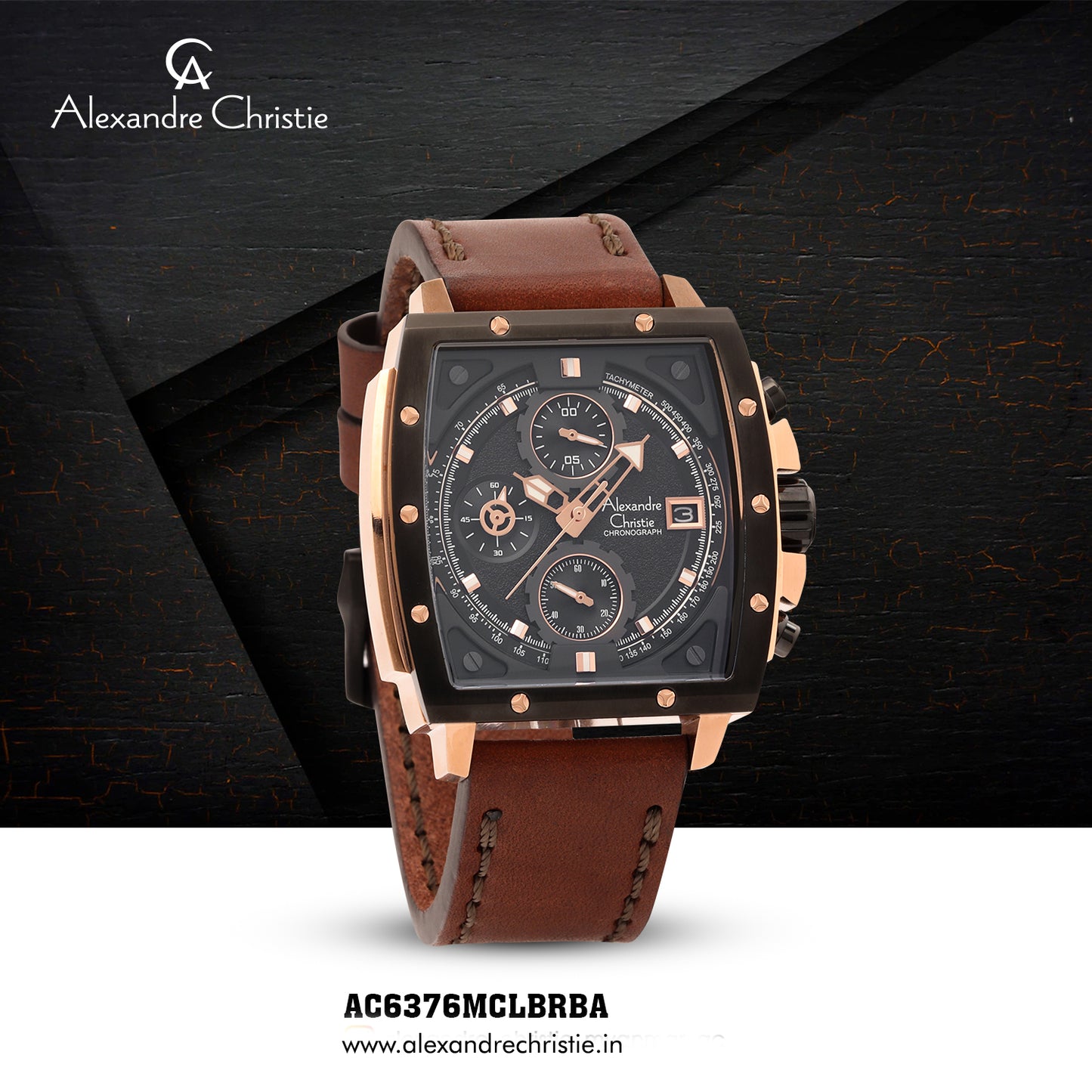 6376MCLBRBA Men's Chronograph Quartz Watch 44mm