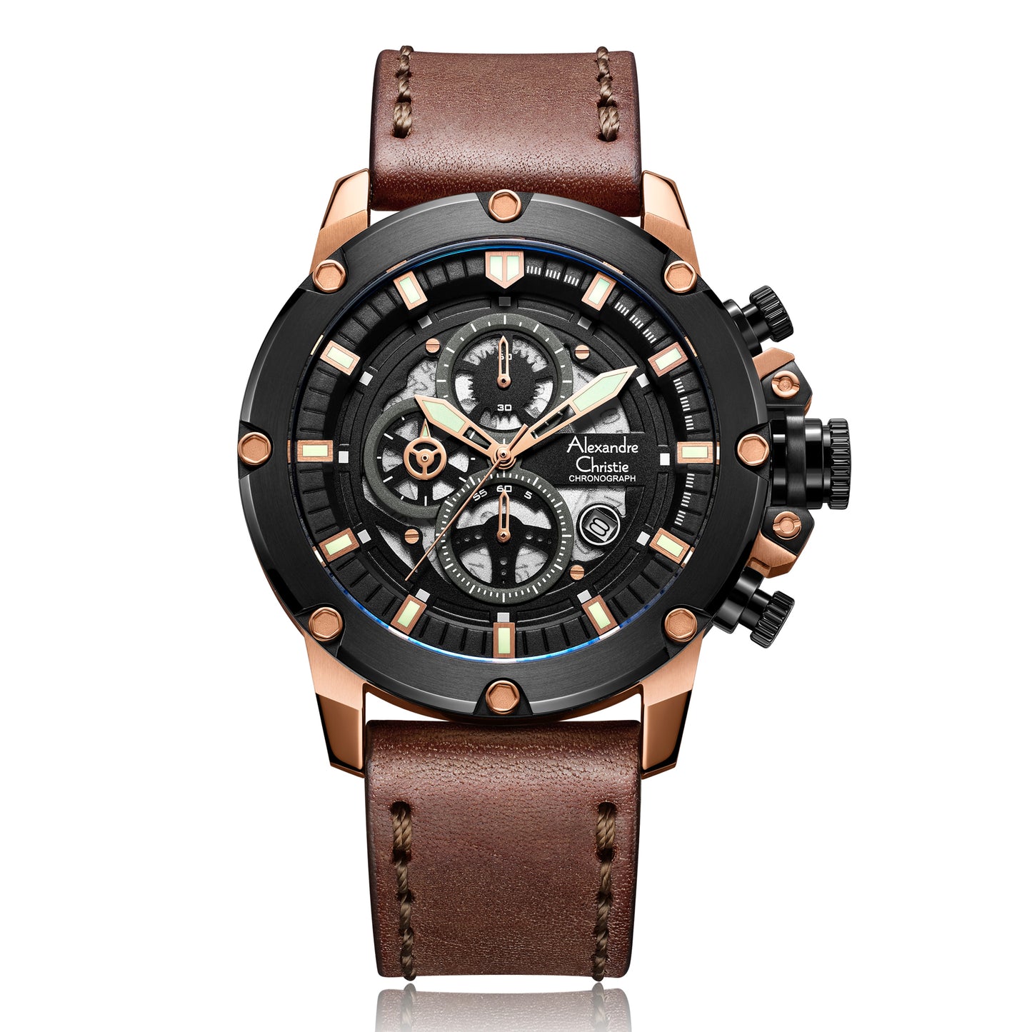 6564MCLBRBA Men's Chronograph Quartz Watch 46mm