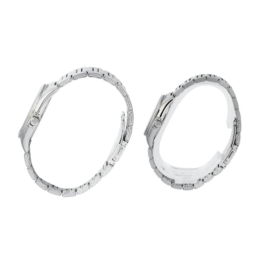 8684MDLDSSSL Couple's Classic Quartz Watch 41+32mm