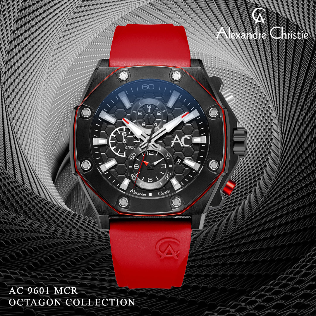 9601MCRIPBARE Men's Chronograph Quartz Watch 47mm