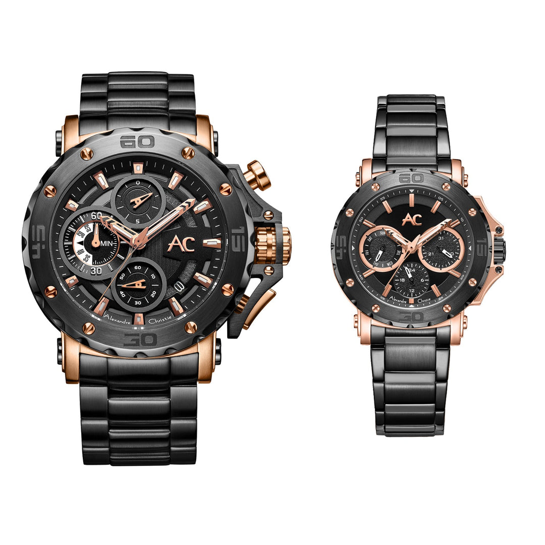 Alexandre Christie matching couple watches