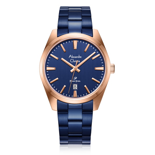 Alexandre Christine 1035MDBURBU Men's Classic Quartz Watch 40mm