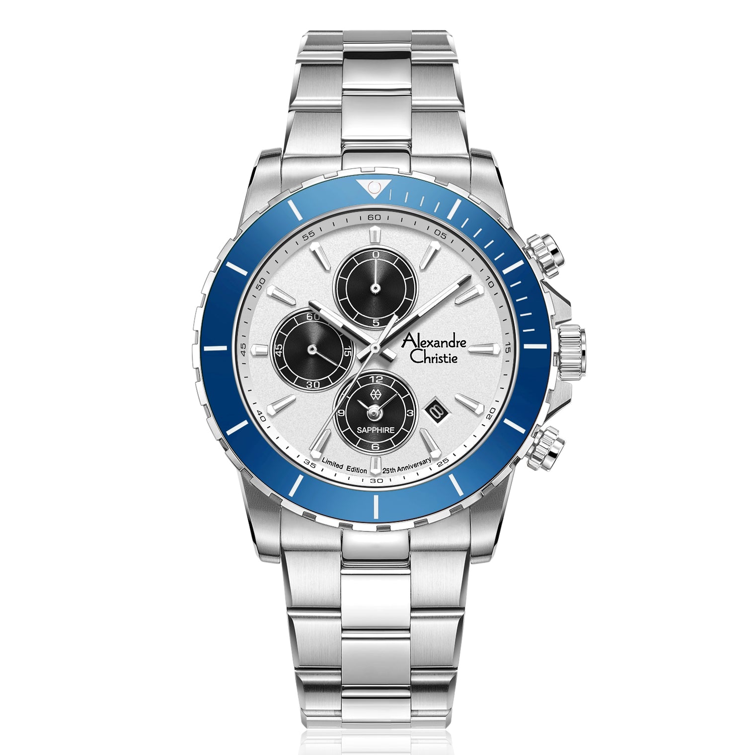 6141XXVMSSSLBU 25th Anniversary Limited Edition Men's Chronograph Quartz Watch 42mm