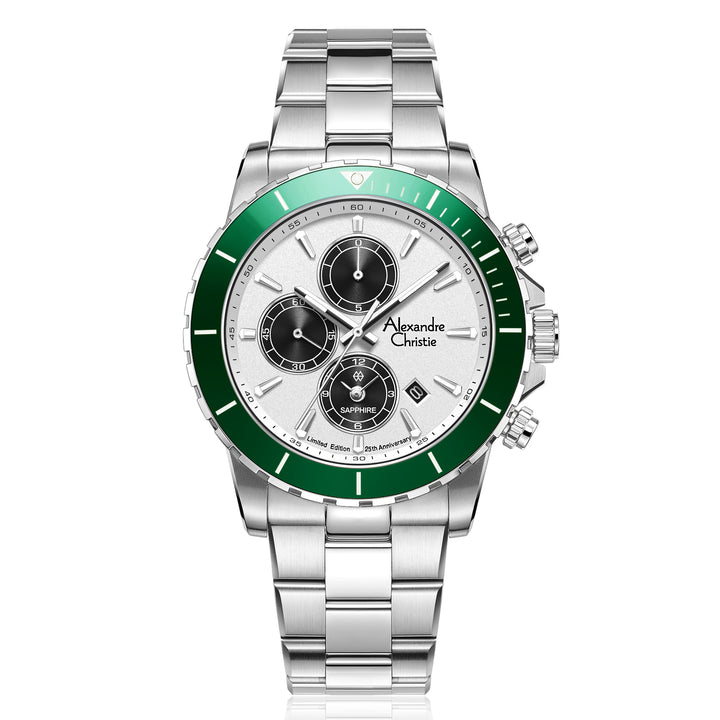 6141XXVMSSSLGN 25th Anniversary Limited Edition Men's Chronograph Quartz Watch 42mm