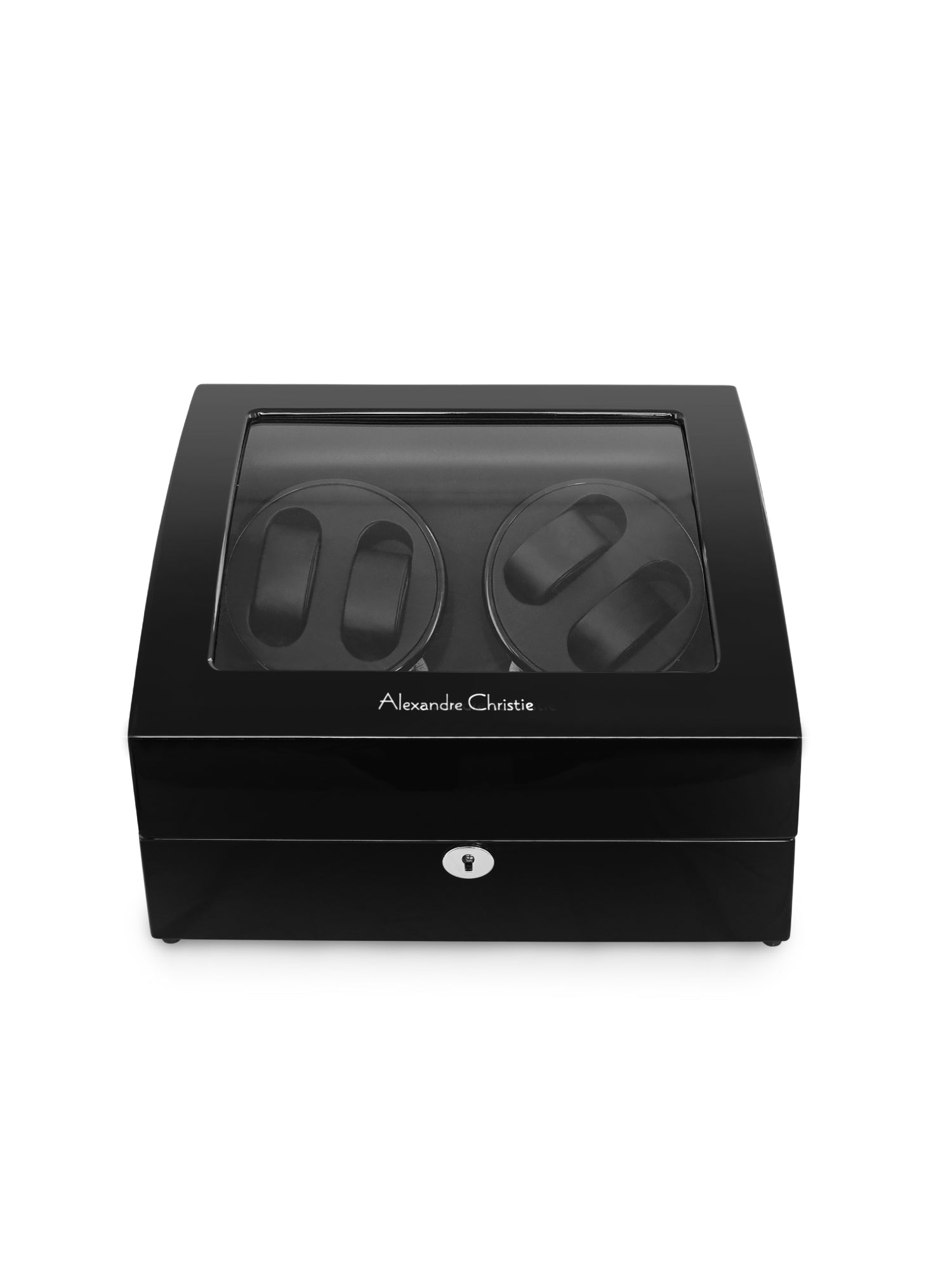 ACWW4X6BK01 Automatic Watch Winder 4 Rotating Slots with 6 Slot Organiser