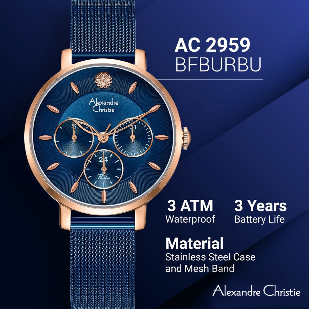 2959BFBURBU Women's Multi-Function Quartz Watch 35mm