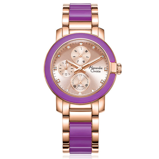 2993BFBRGLNLPU Women's Multi-Function Quartz Watch 36mm