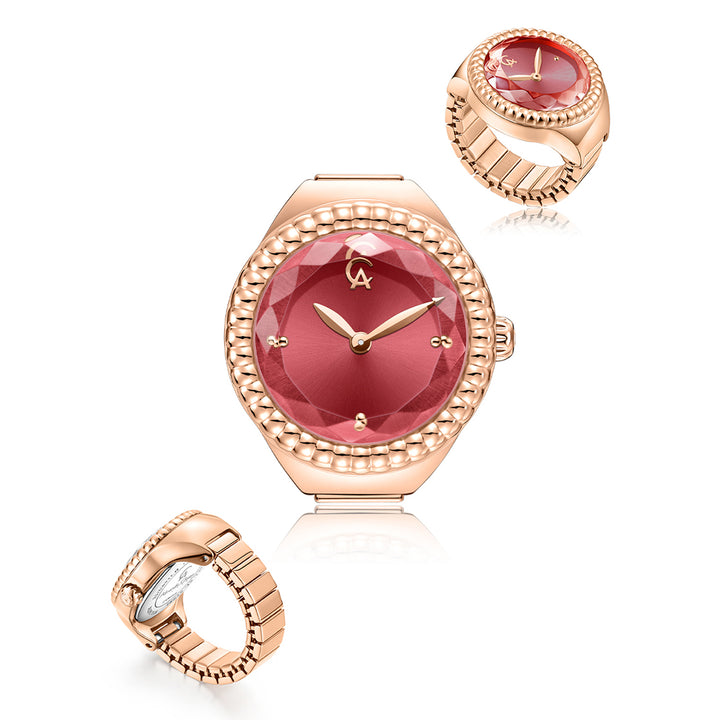 2B07LHBRGRE Women's Ring Watch 20mm