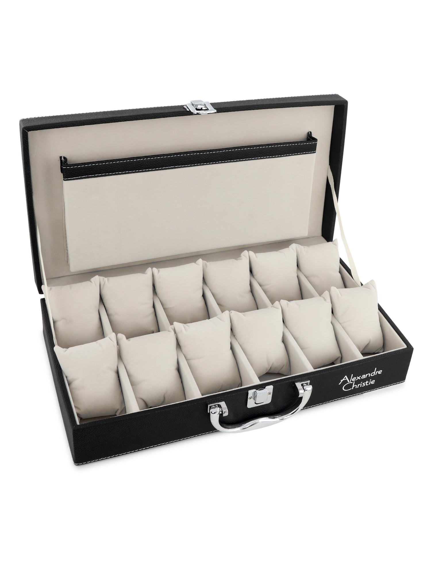 ACWORG02BK12 Unisex 12 Slot Watch Organiser Box