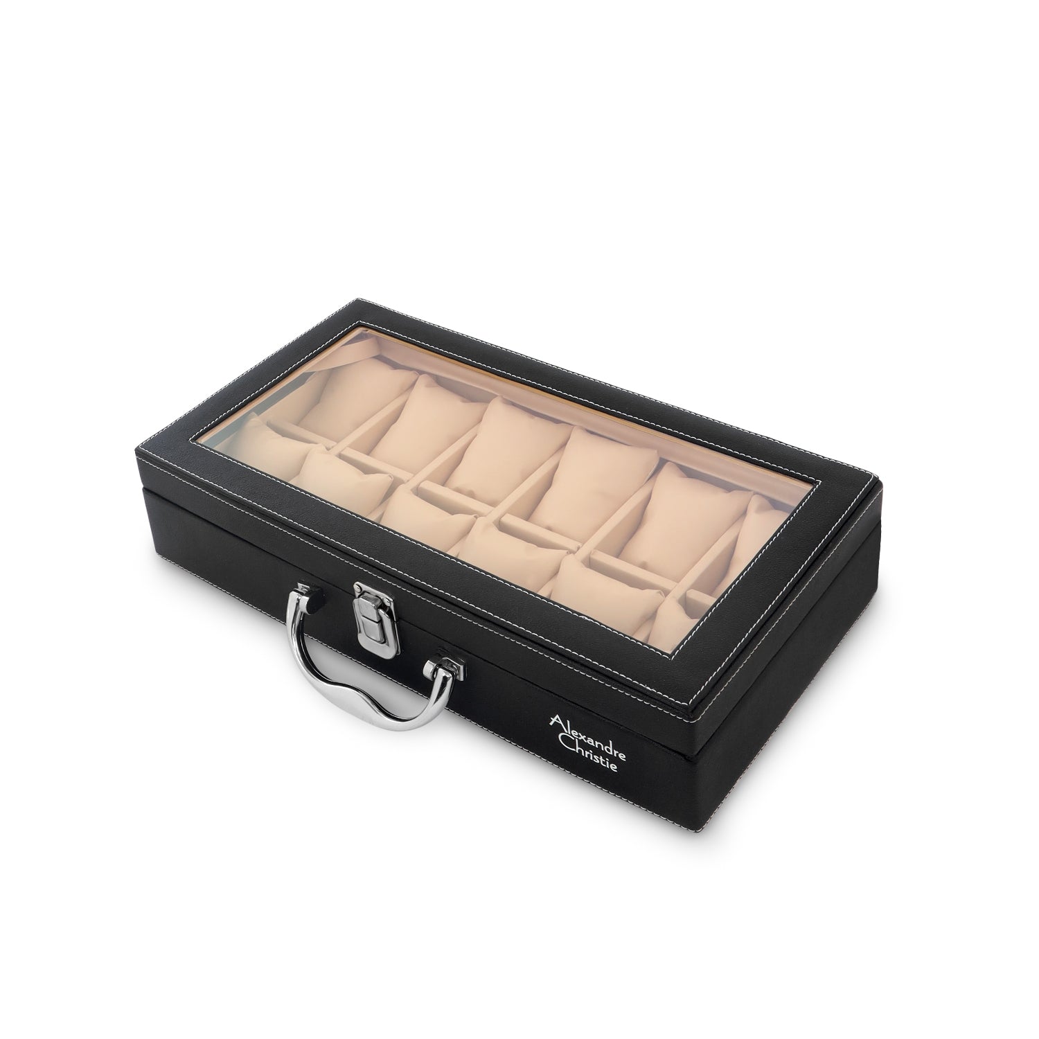 ACWORG01BK12 Unisex 12 Slot Watch Organiser Box