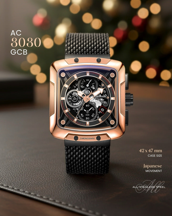 3030GCBBRBA Men's Chronograph Quartz Watch 42mm