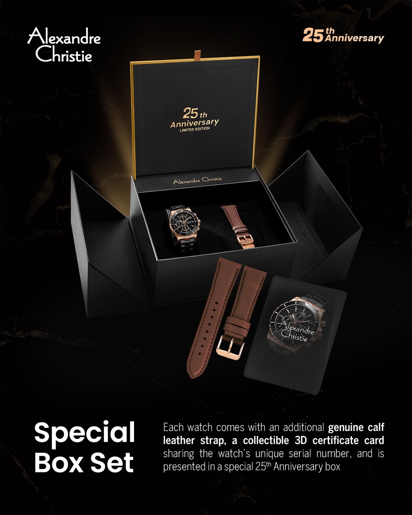 6141XXVMRGBA 25th Anniversary Limited Edition Men's Chronograph Watch 42mm