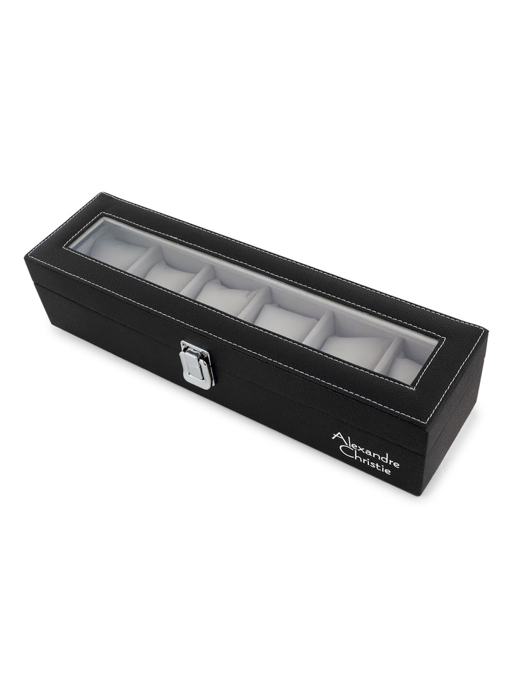 ACWORG02BK6 Unisex 6 Slot Watch Organiser Box