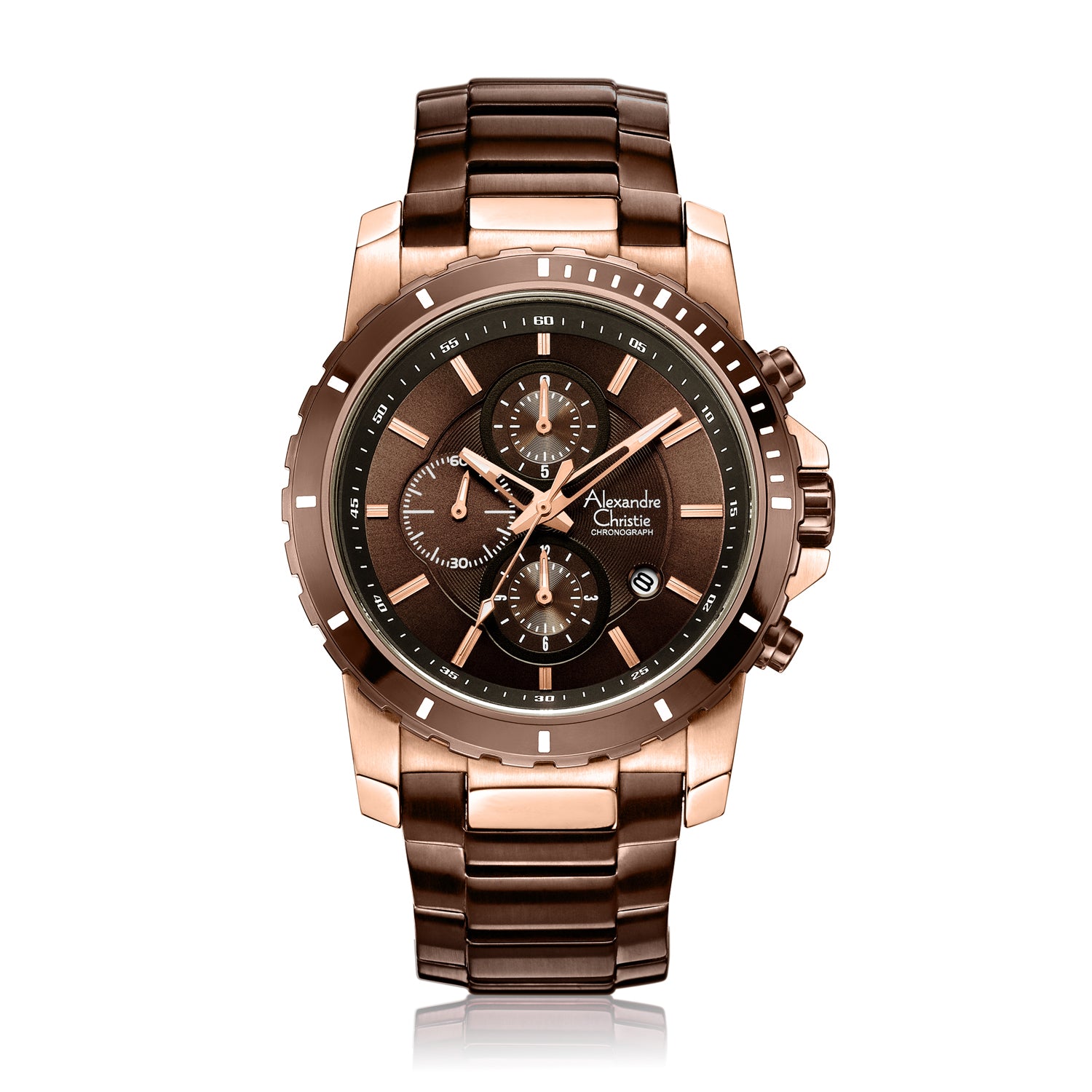 6141MCBROBO Men's Chronograph Quartz Watch 44mm