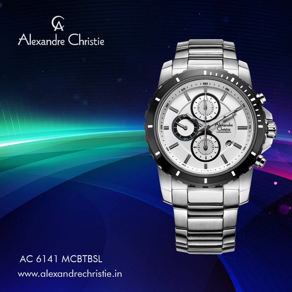 6141MCBTBSL Men's Chronograph Quartz Watch 44mm