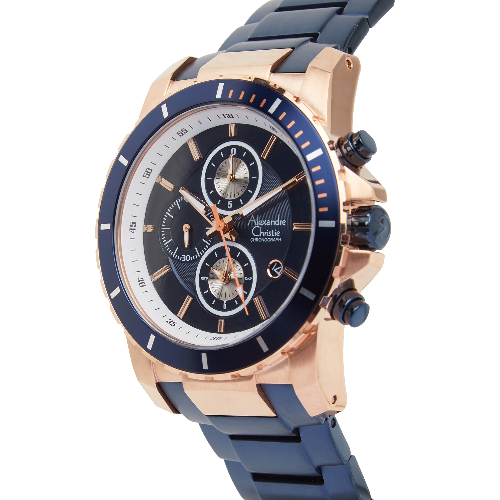 6141MCBURBU Men's Chronograph Quartz Watch 44mm