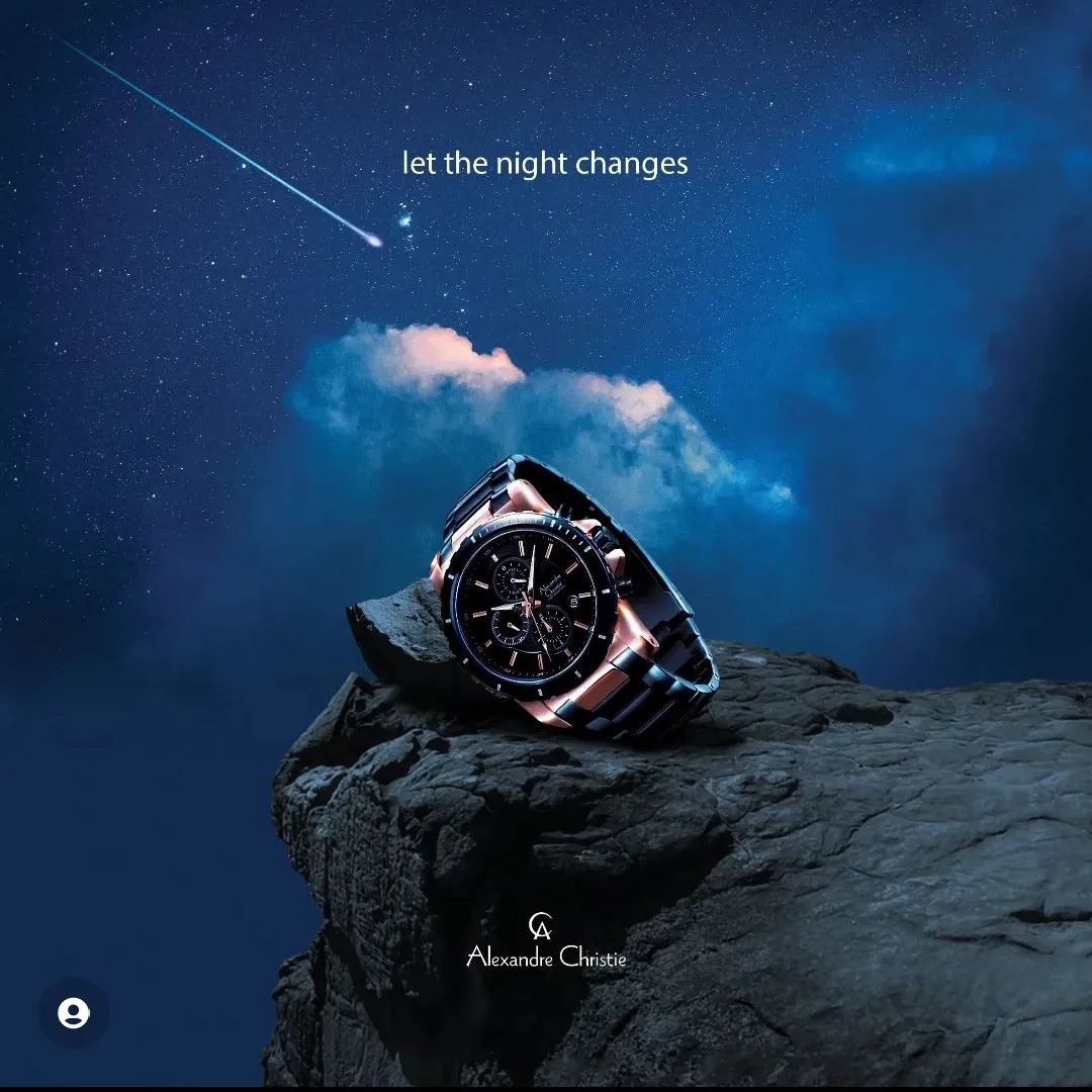 6141MCBURBU Men's Chronograph Quartz Watch 44mm