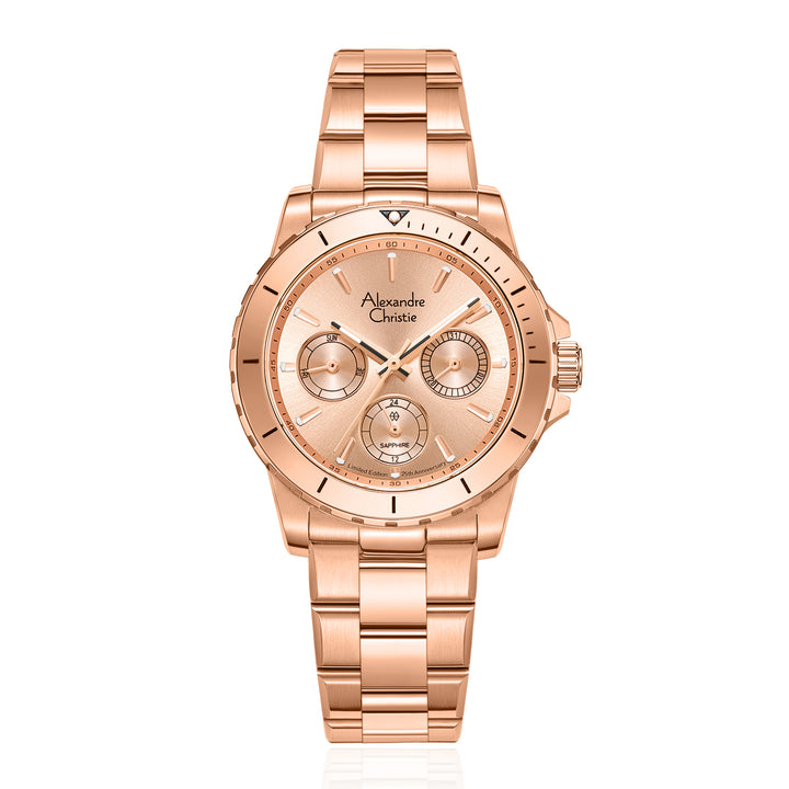 6141XXVBRGLN 25th Anniversary Limited Edition Women's Chronograph Quartz Watch 35mm