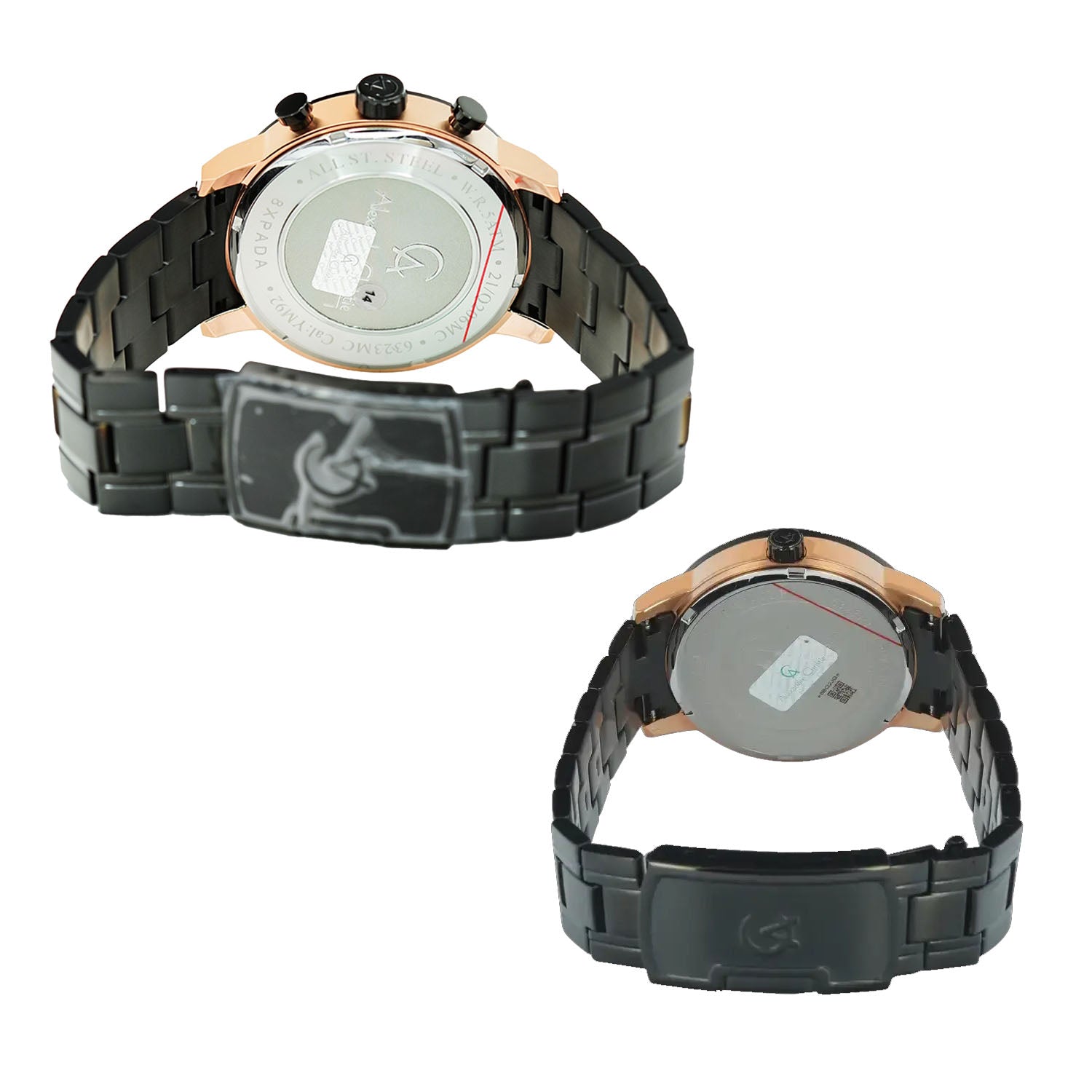 6323MCBFBRBA Couple's Chronograph Quartz Watch 36+45mm