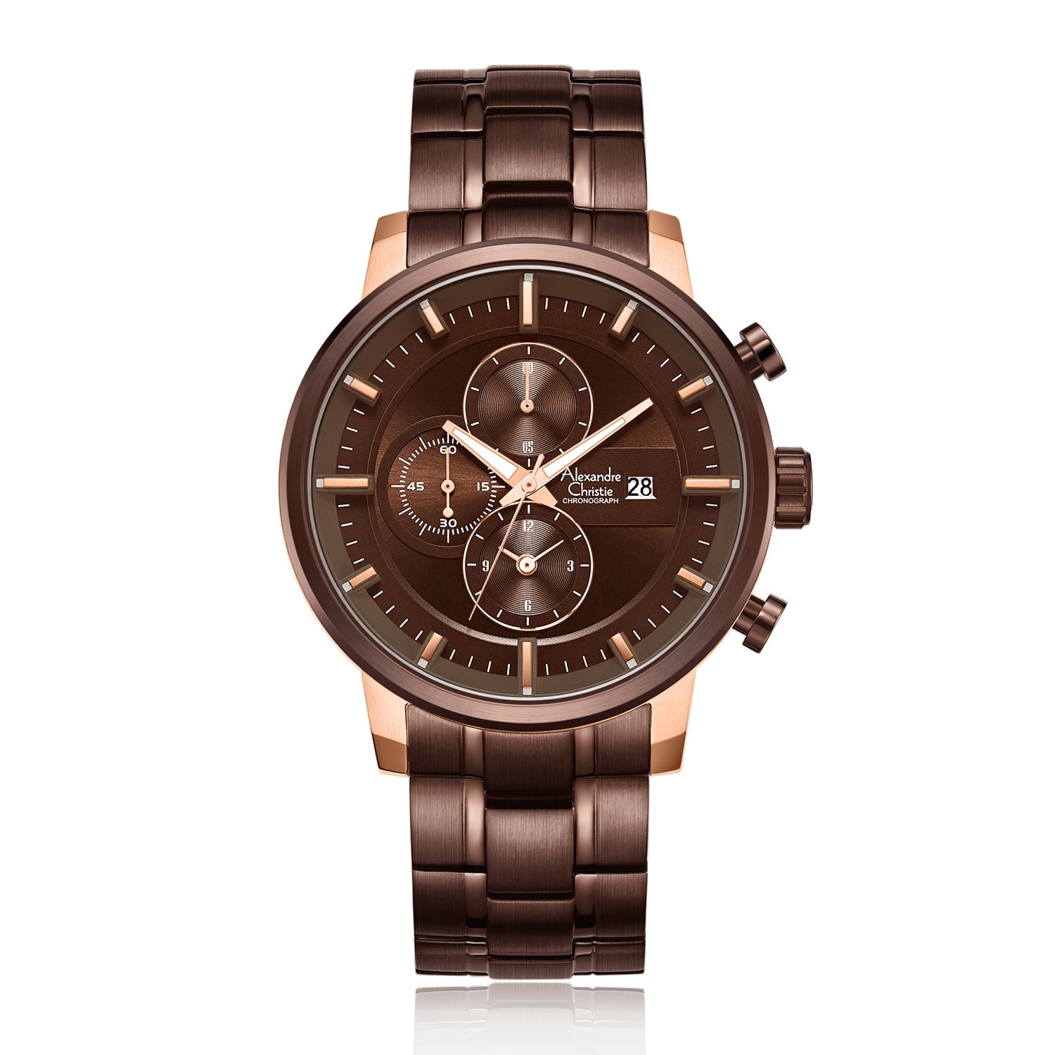 6323MCBROBO Men's Chronograph Quartz Watch 45mm