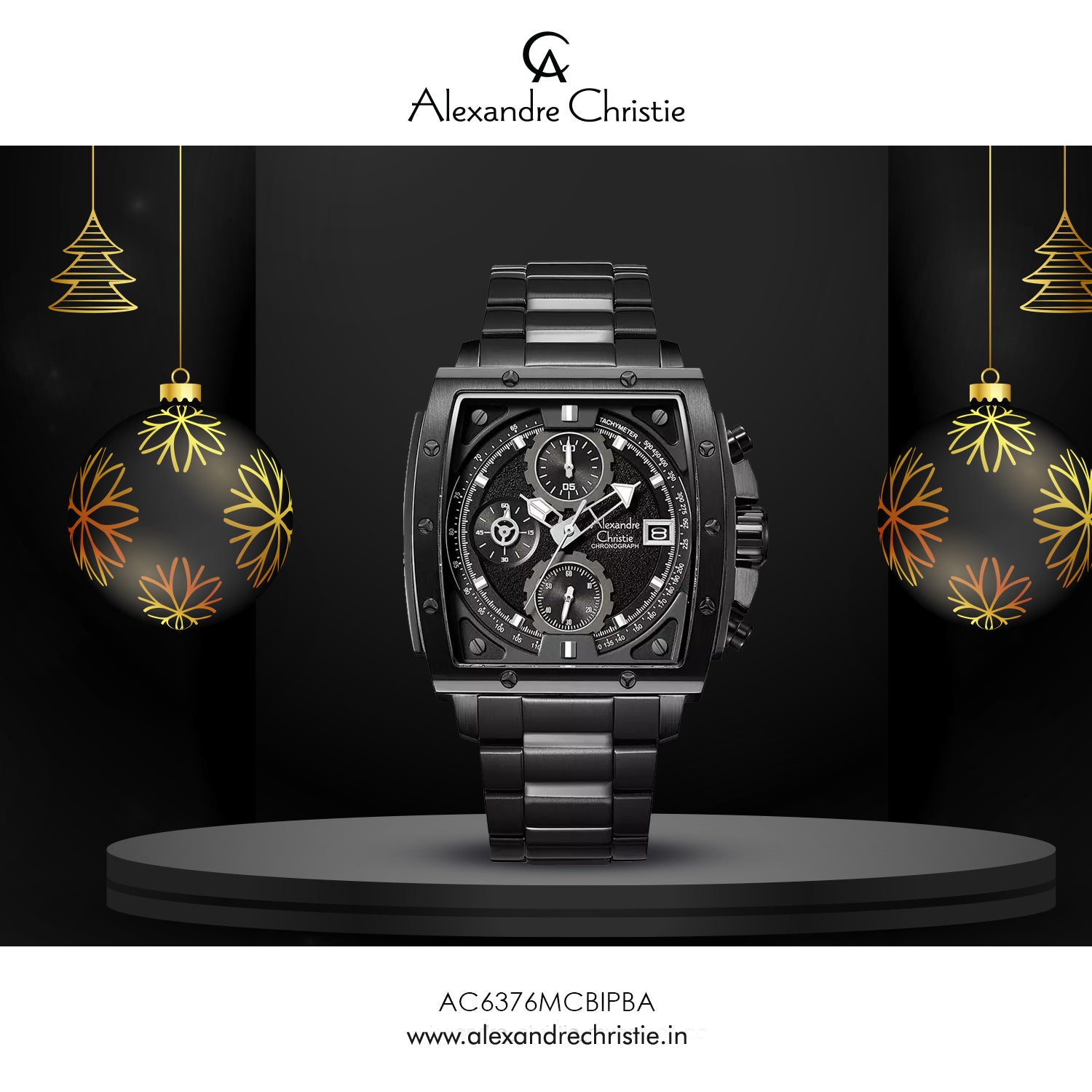 6376MCBIPBA Men's Chronograph Quartz Watch 44mm