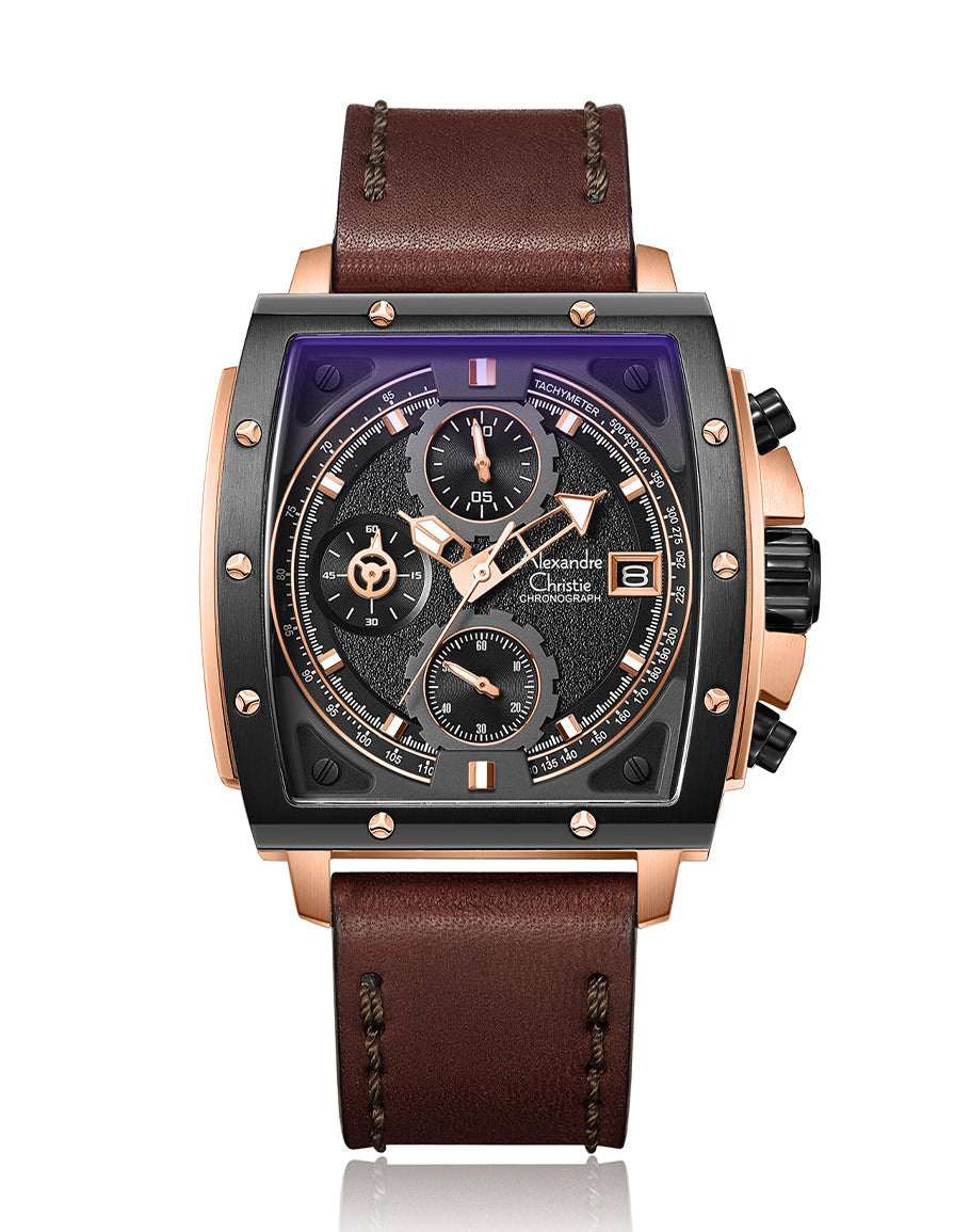 6376MCLBRBA Men's Chronograph Quartz Watch 44mm