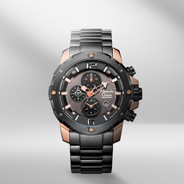 6410MCBBRBA Men's Chronograph Quartz Watch 47mm