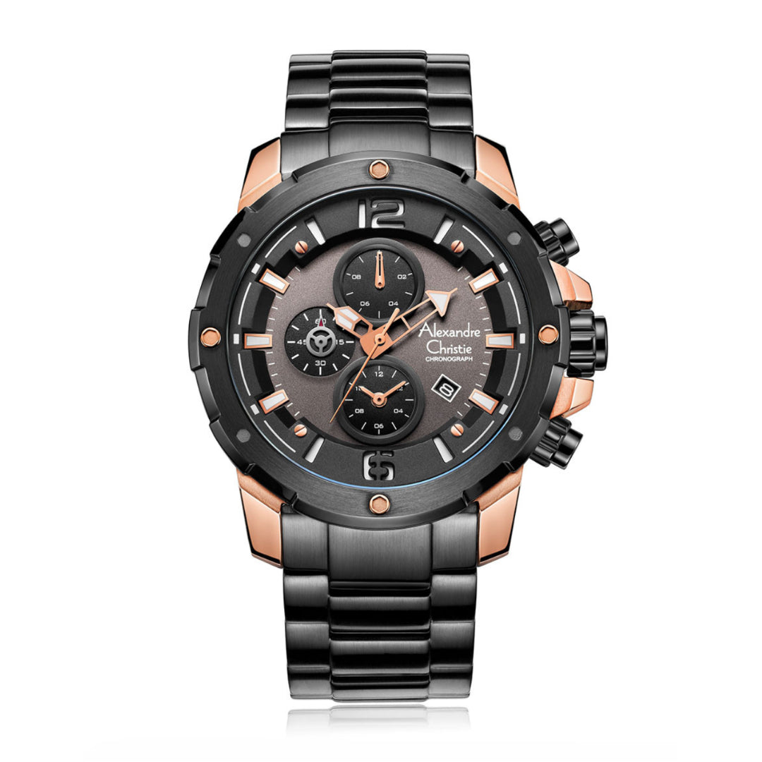 6410MCBBRBA Men's Chronograph Quartz Watch 47mm