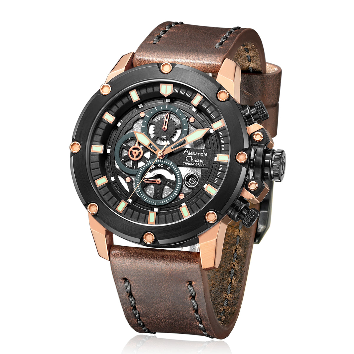 6564MCLBRBA Men's Chronograph Quartz Watch 46mm