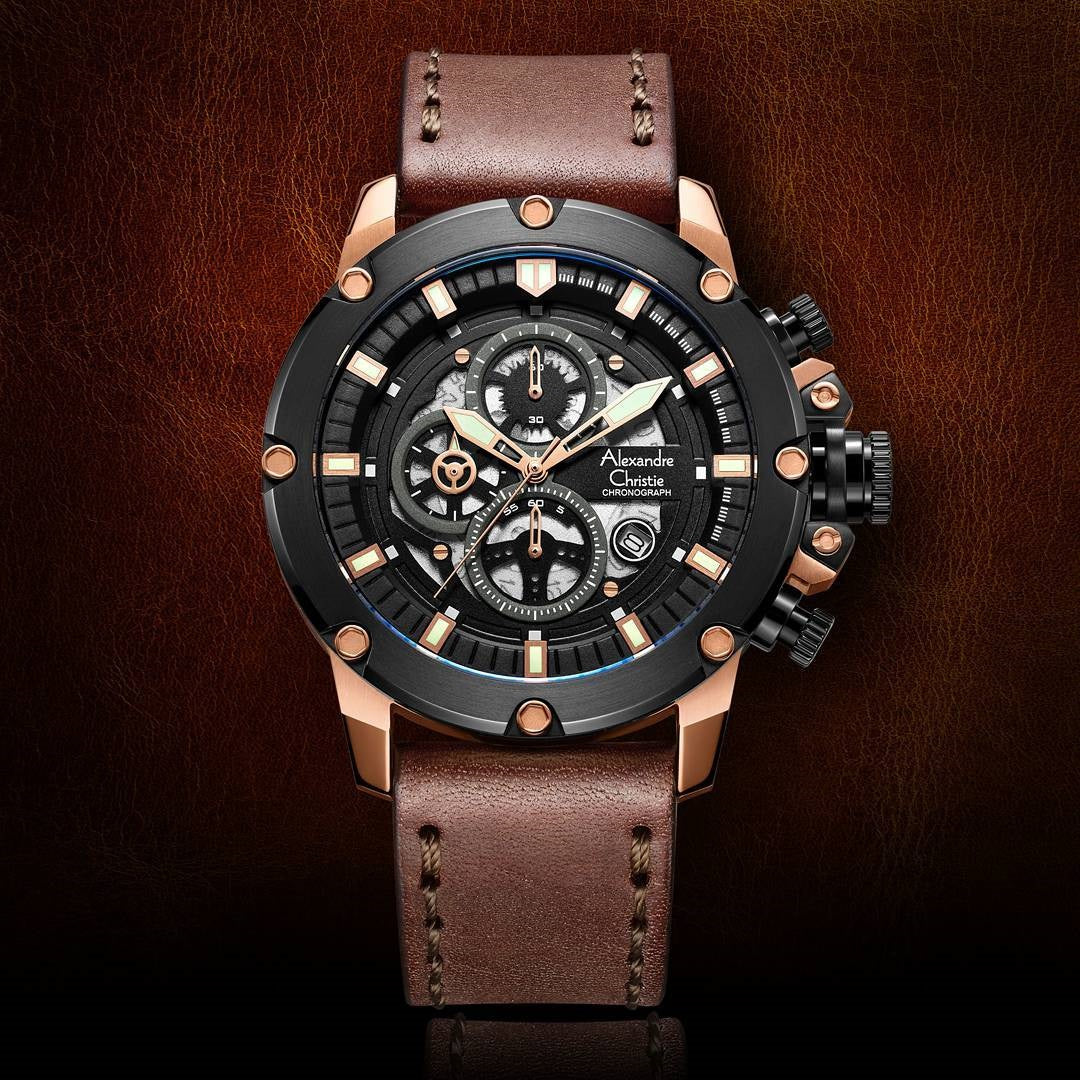 6564MCLBRBA Men's Chronograph Quartz Watch 46mm