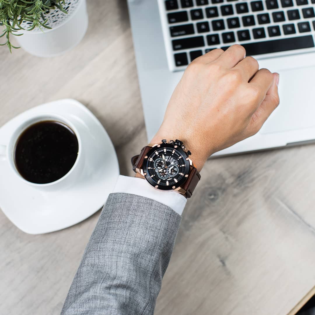 6564MCLBRBA Men's Chronograph Quartz Watch 46mm