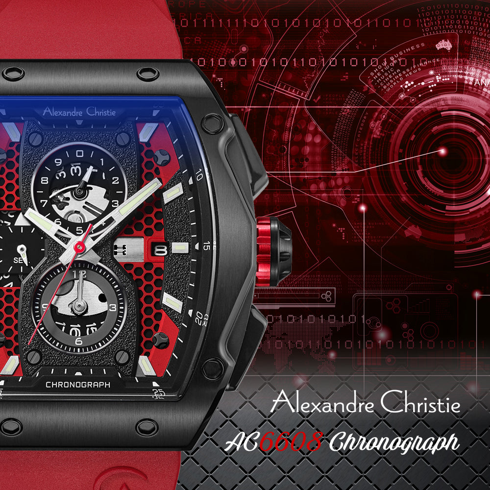 6608MCRIPRE Men's Chronograph Quartz Watch 44mm