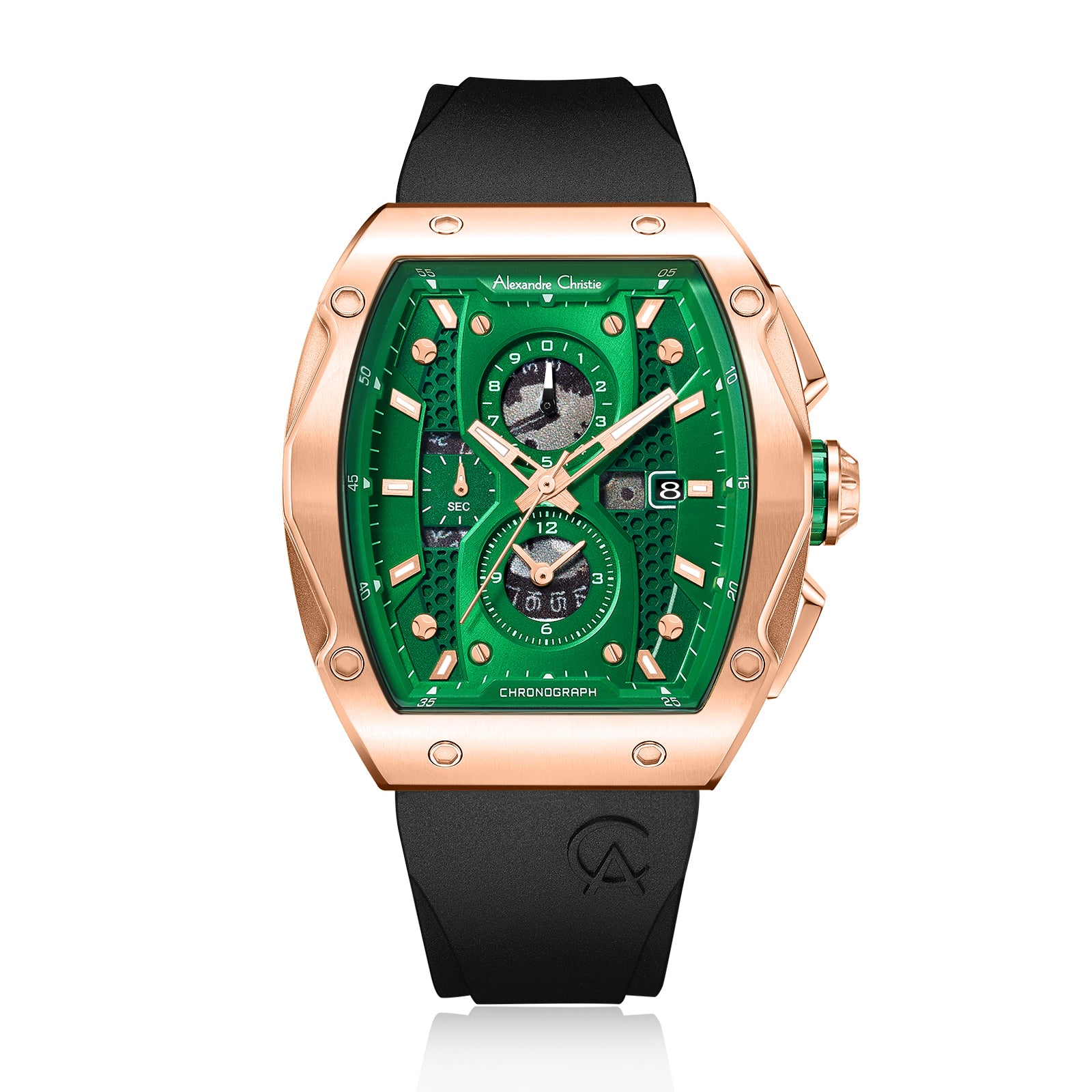 6608MCRRGGN Men's Chronograph Quartz Watch 44mm