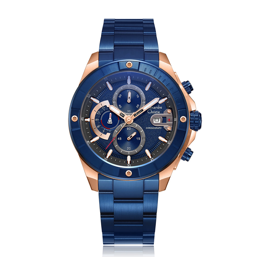 6631MCBURBU Men's Chronograph Quartz Watch 43mm