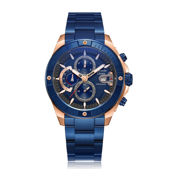 6631MCBURBU Men's Chronograph Quartz Watch 43mm