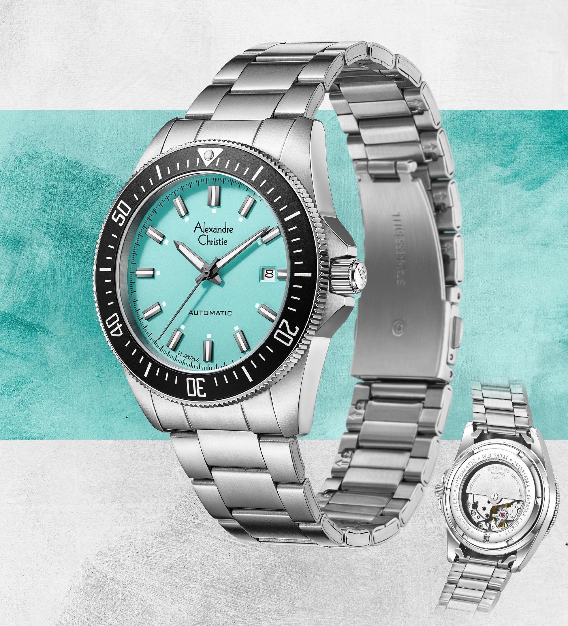 6676MABSSLB Men's Classic Automatic Watch 42mm