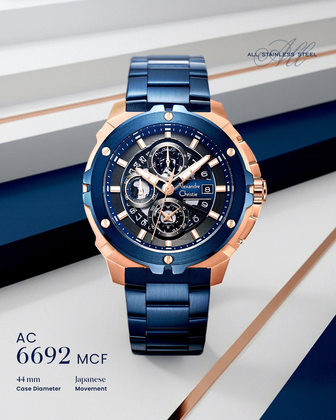 6692MCFURBU Men's Chronograph Quartz Watch 44mm