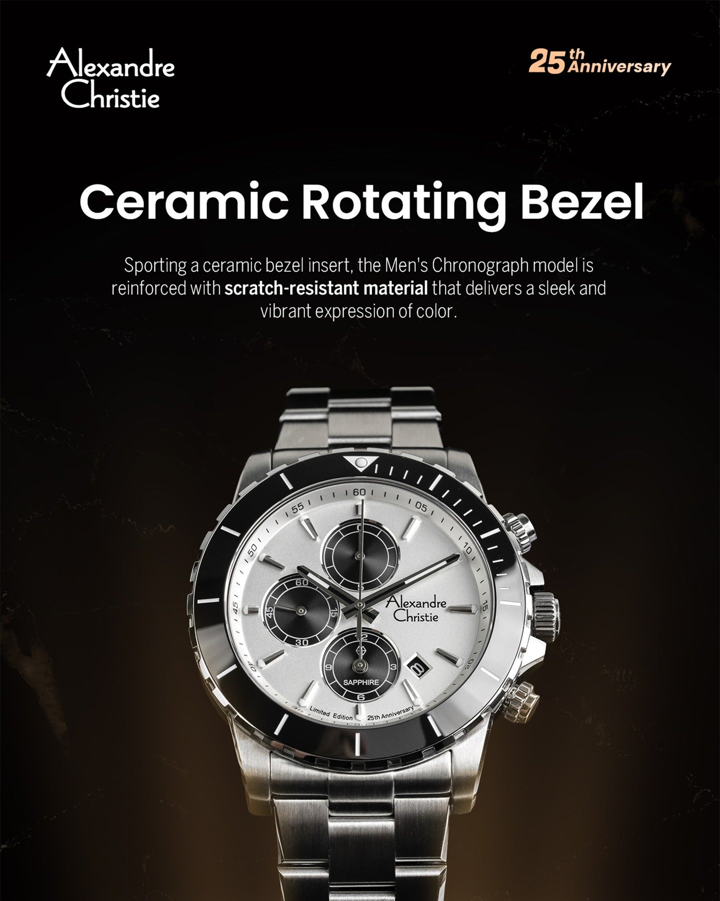 6141XXVMRGBA 25th Anniversary Limited Edition Men's Chronograph Watch 42mm