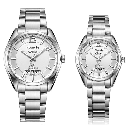 8684MDLDSSSL Couple's Classic Quartz Watch 41+32mm