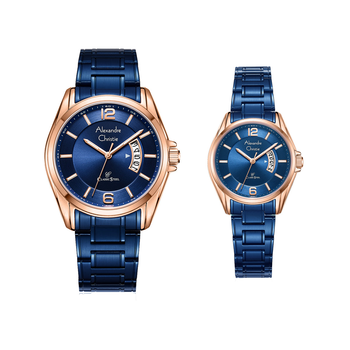 8684MDLDURBU Couple's Classic Quartz Watch 41+32mm