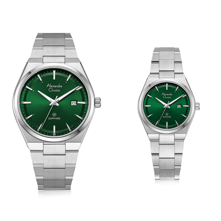 8697MDLDSSGN Couple's Classic Quartz Watch 39+32mm