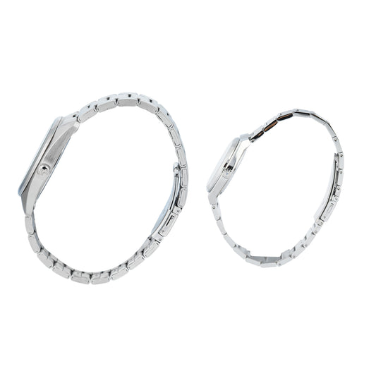 8697MDLDSSOR Couple's Classic Quartz Watch 39+32mm