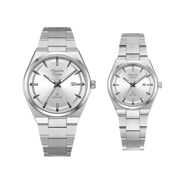 8697MDLDSSSL Couple's Classic Quartz Watch 39+32mm