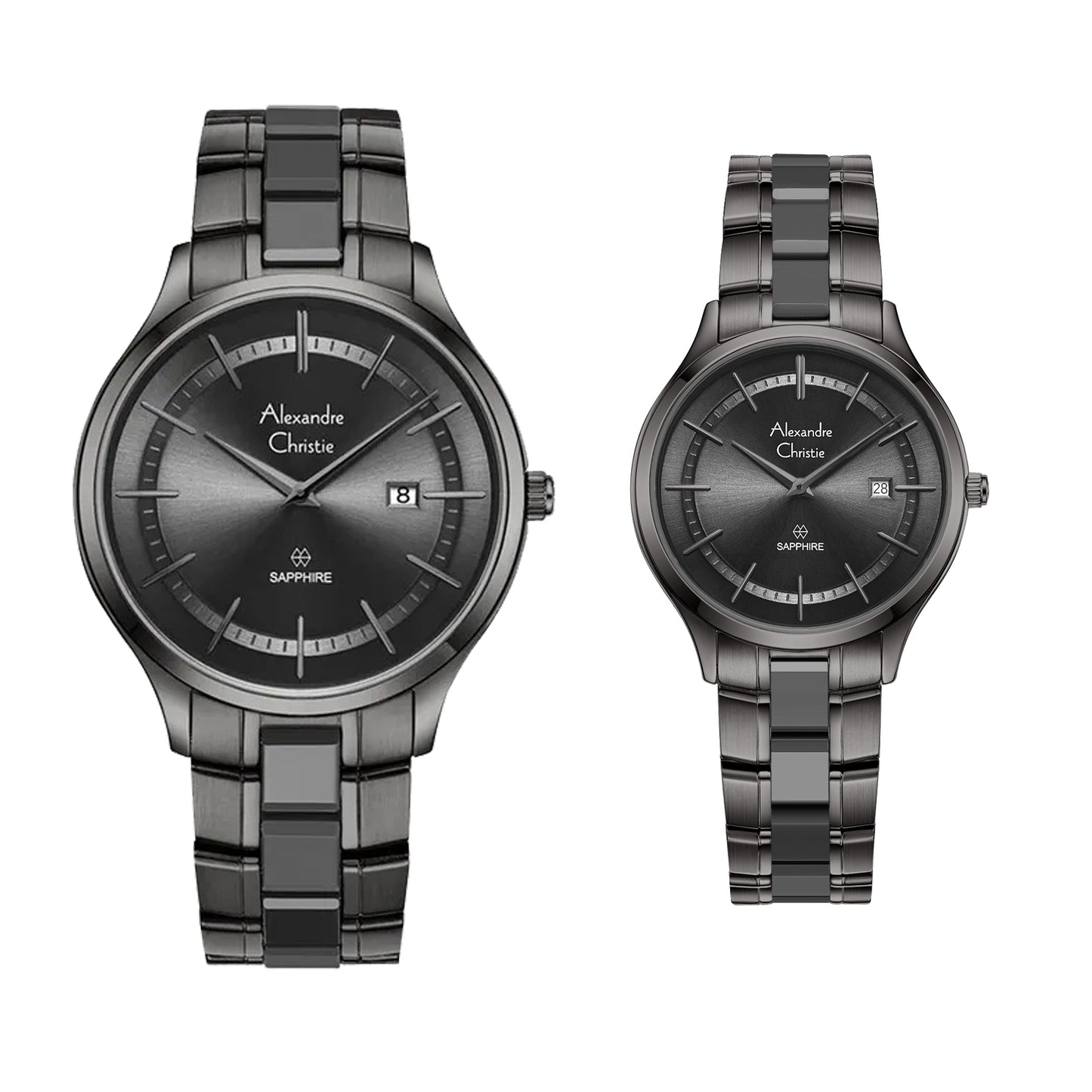 8707MDLDIGDG Couple's Classic Quartz Watch