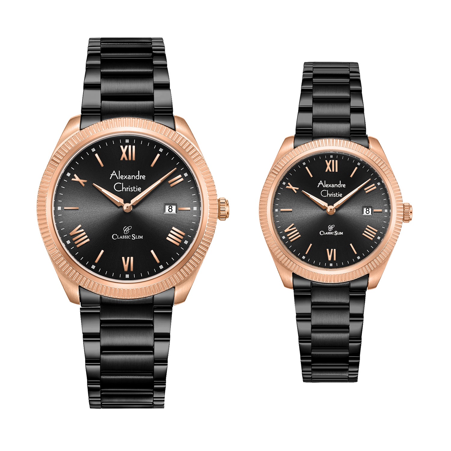 8712MDLDBRBA Couple's Classic Quartz Watch 32+39mm
